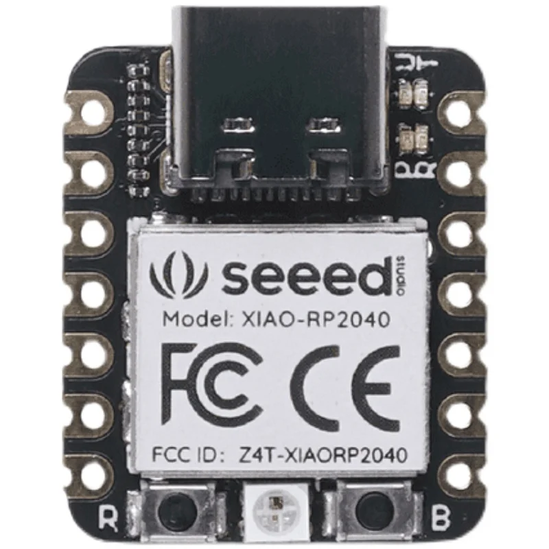 seeed-xiao-rp2040-microcontrolador-dual-core-arm-cortex-m0-2mb-flash-i2c-uart-spi-swd-porta-para-arduino-micropython-circuitpython