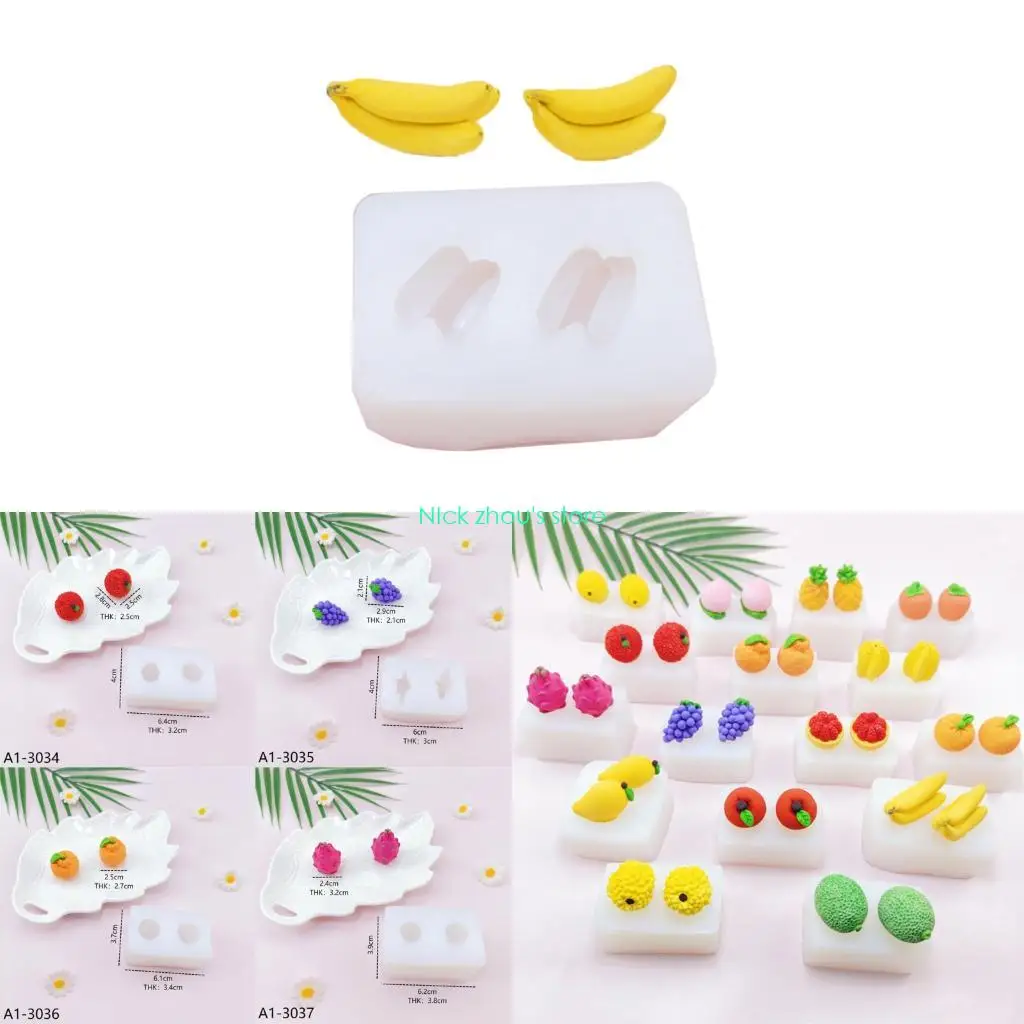 

E15E Dense Fruit Themed Elastomer Molds For Cake Decorating And Appetizers
