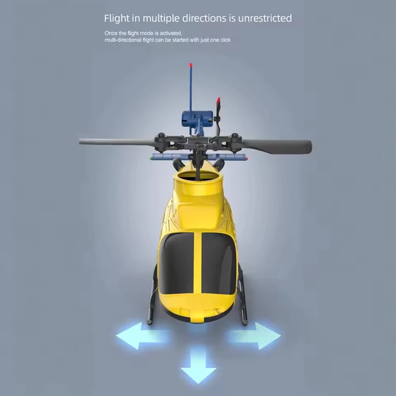 เฮลิคอปเตอร์บังคับวิทยุ A60 รุ่น A60 Rc Plane Helicopte 2.4G ขนาด 1:42 ระบบขับเคลื่อน 4 ล้อ พร้อมไจโรสโคป 6 แกน บังคับวิทยุ 6 แกน  พร้อมฟังก์ชั่นปล่อยตัว/ลงจอดอัตโนมัติด้วยปุ่มเดียว ของเล่นเฮลิคอปเตอร์บังคับวิทยุ