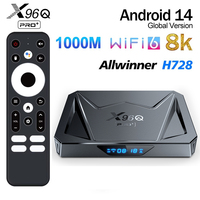 X96Q PRO+ Android 14 Smart TV BOX 4G 64G 32G Allwinner H728 4K HD BT 1000M LAN Wifi6 Media Player Set Top Box X96Q PRO PLUS