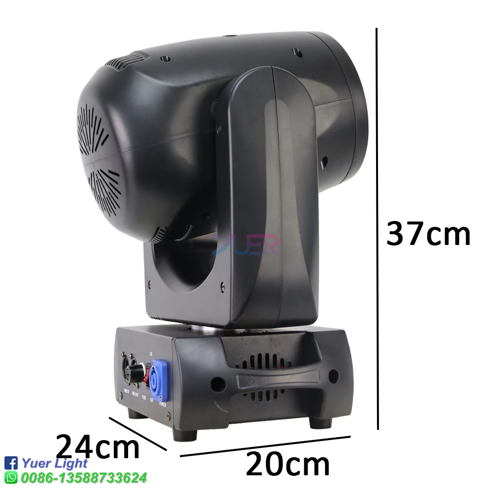 Imagem -04 - Mini Led Moving Head Light Ponto de Feixe 18 Prismas Rotativos dj Dmx Stage Effect Disco dj Party Bar Wedding Club 200w