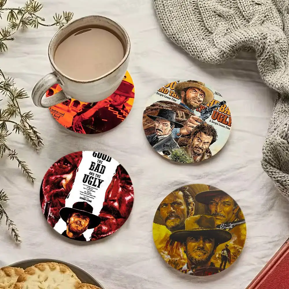 

The Good The Bad And The Ugly Movie Coaster Wooden Drink Tray Suitable For Restaurants And Coffee Shops Easy To Wash And Clean
