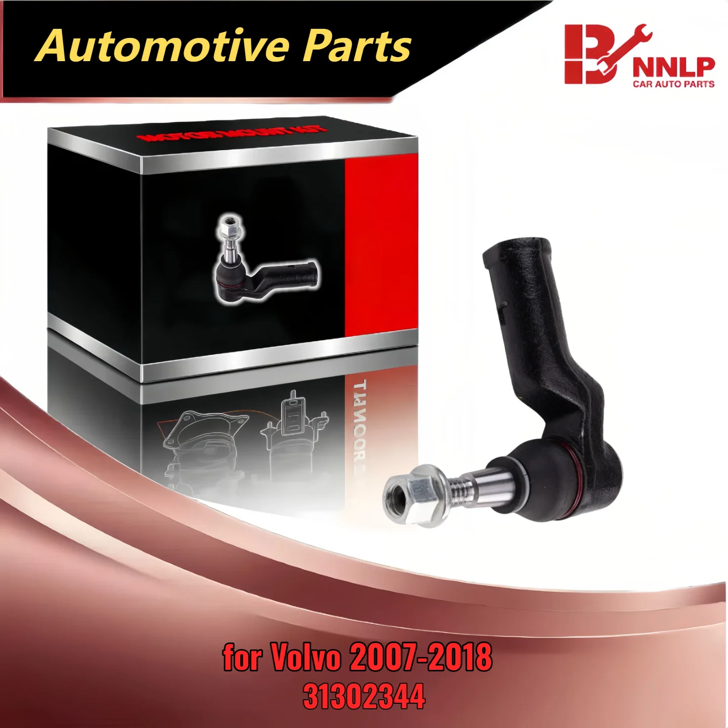 

TRQ Front Left Outer Tie Rod for Volvo 2007-2018 with 31302344