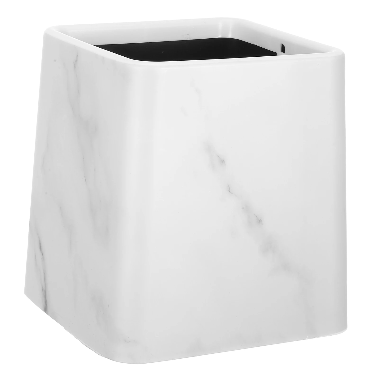 

1pcs Marble Pattern Trash Can Desktop Garbage Bin Farmhouse Style Mini Waste Basket Bathroom Bedroom Kitchen Use Elegant