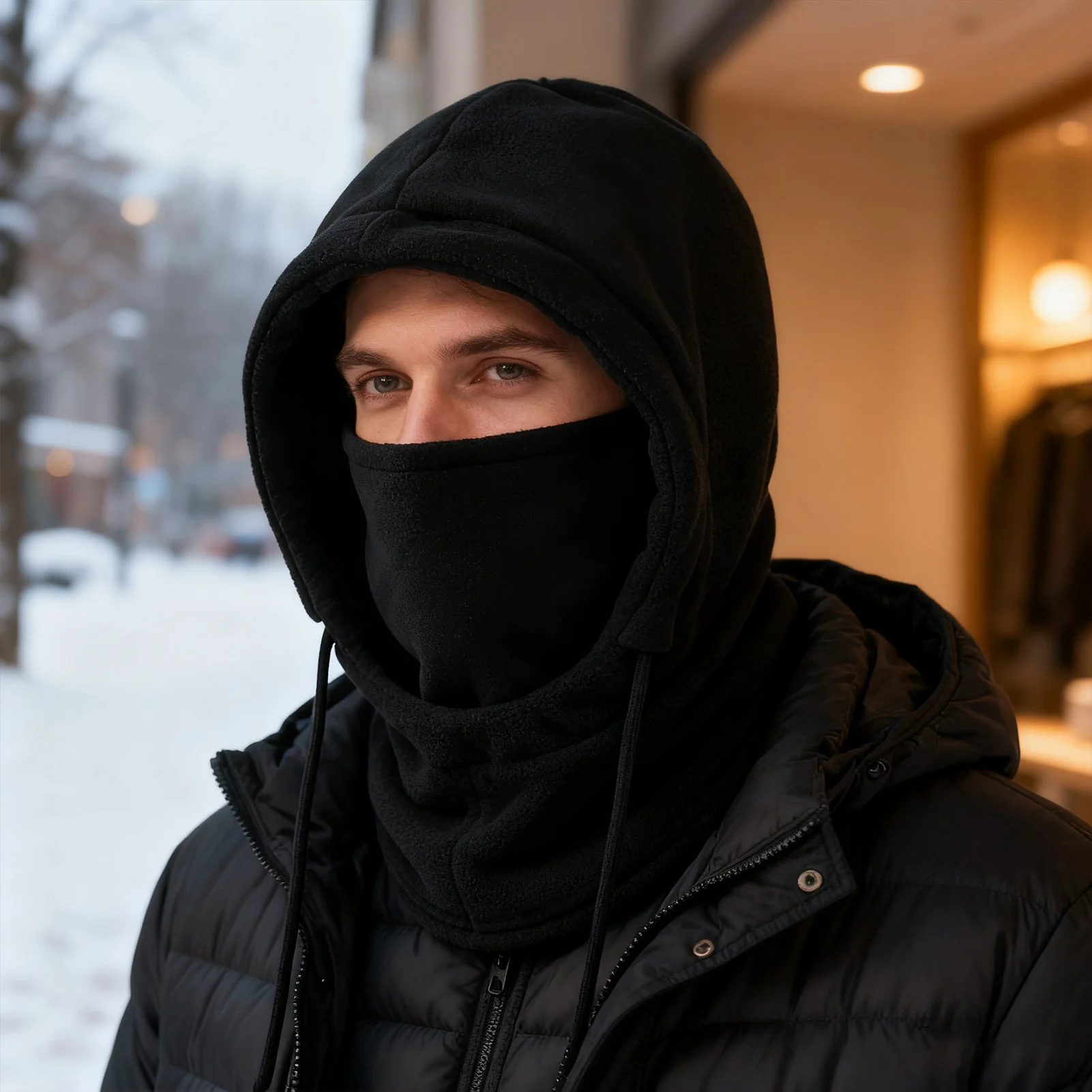 

Зимняя шапка, перчатки, носки, комплект из смеси полиамида, ветрозащитный теплый комплект для активного отдыха и повседневного ношения