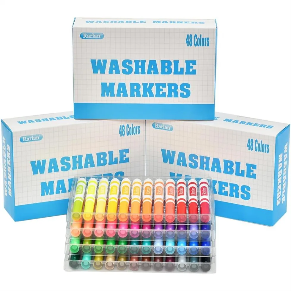 

Washable Markers Bulk 144 Count 48 Colors 3 Boxes For Kids Classroom School Supplies