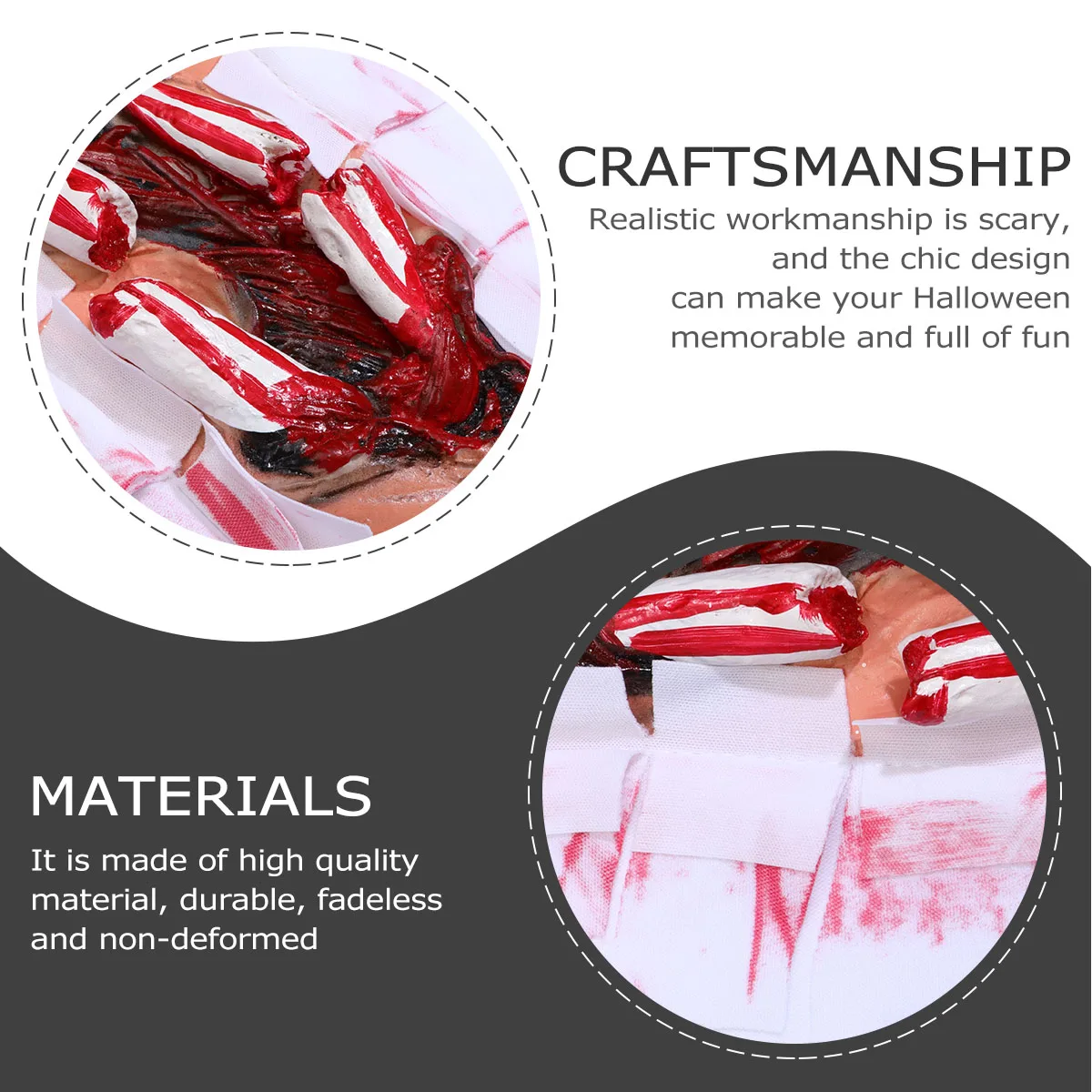 Bloody Hand Bandage Haunted House Props Halloween Decoration Bandages Cloth Cosplay Accessories