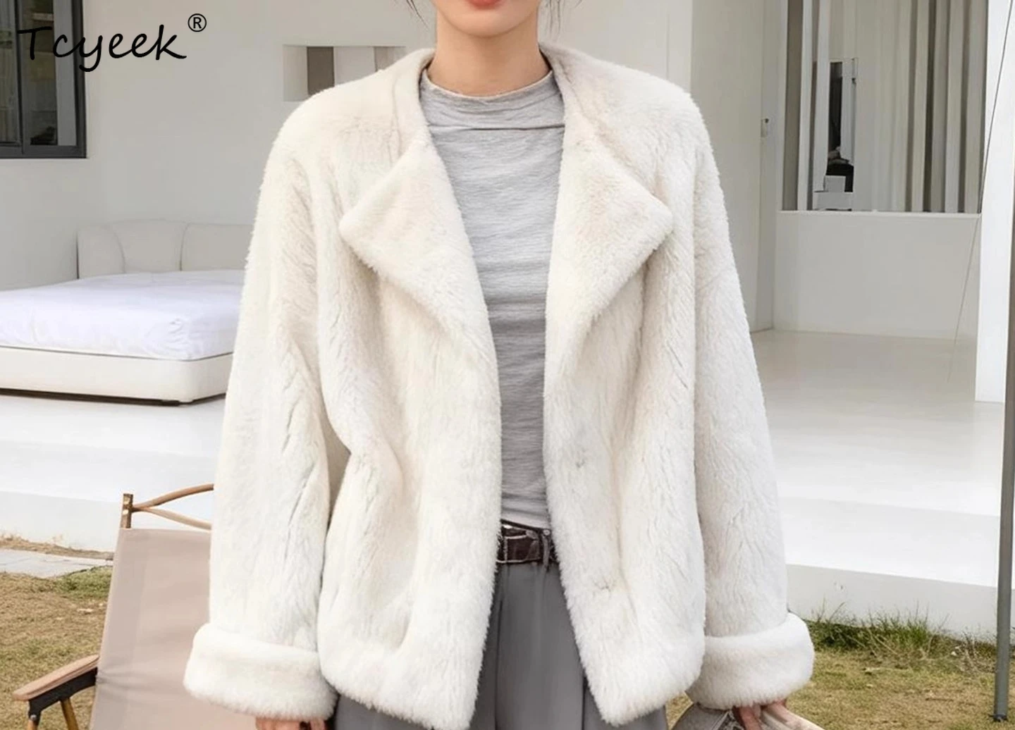 Tcyeek Natuurlijke Nertsen Bontjas Vrouwen Winter Kleding Echt Bont Jas Vrouw Jas Hele Nertsen Nieuw in Jassen Korte Stijl Fourrure Femme