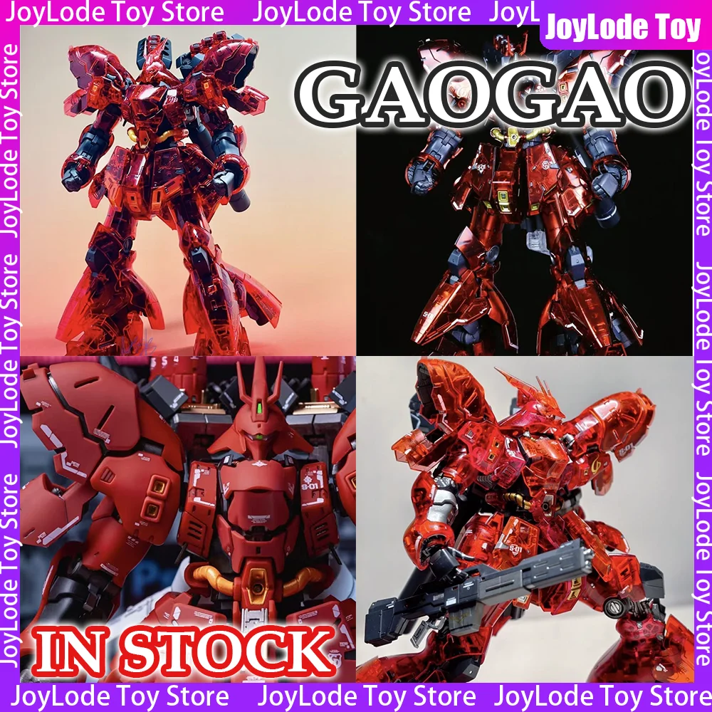 【En Stock】 nouveau modèle GAOGAO RG 1/144 Sazabi placage version couleur translucide Kit d'assemblage modèle en plastique figurine jouets cadeau