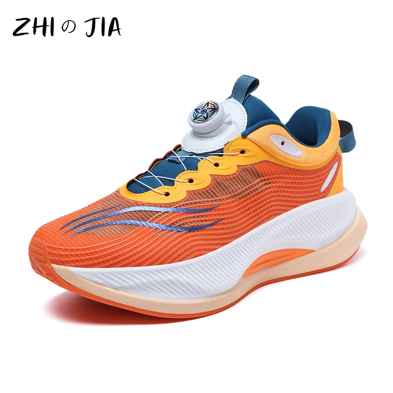 

Обувь для спорта и отдыха с вращающейся пряжкой, новая летняя дышащая обувь с сеткой, уличная легкая обувь для бега 34-45