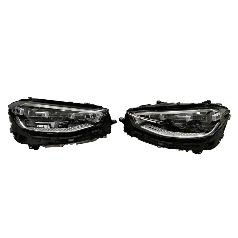 suitable for Mercedes S Class W223 High Quality Blue Meteor Shower LED Headlights  6000k Hot Selling Plastic Exterior Decoration