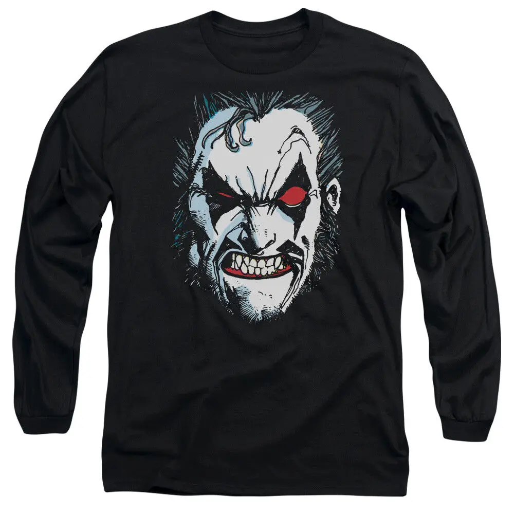 Lobo Long Sleeve T-Shirt Face Black Tee