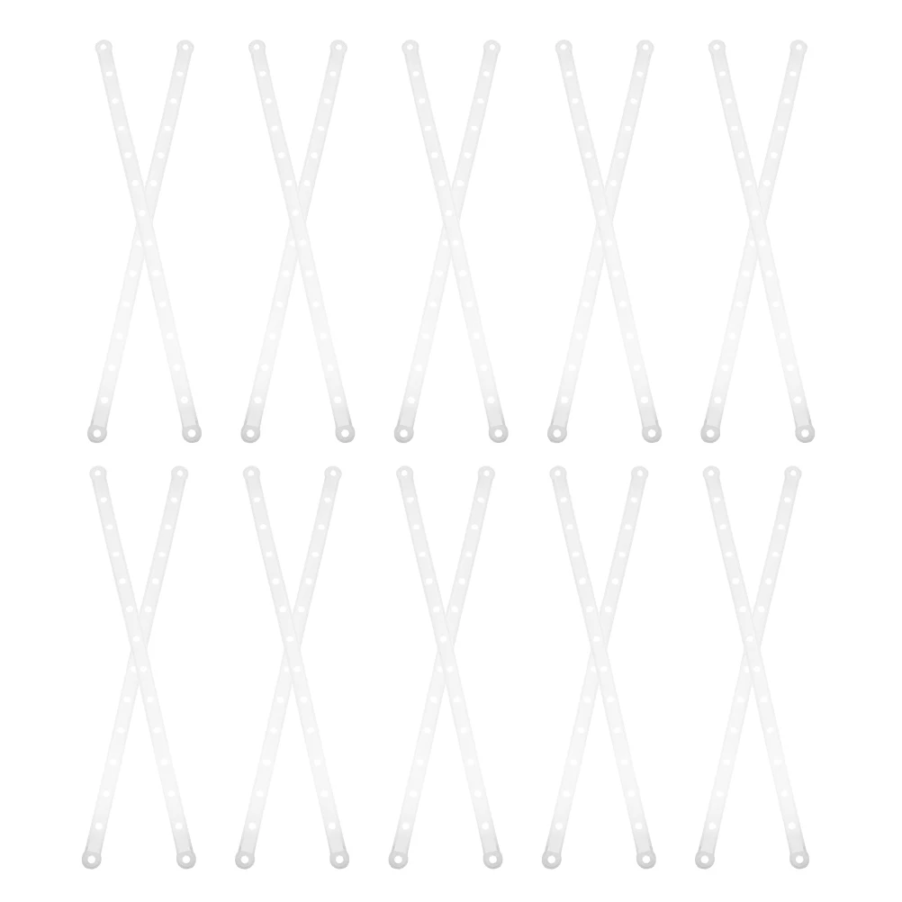 

30pcs Hanger Connector Strips Plastic Hanging Display Retail Clothes Coat Rack Space Saving Multifunctional Storage