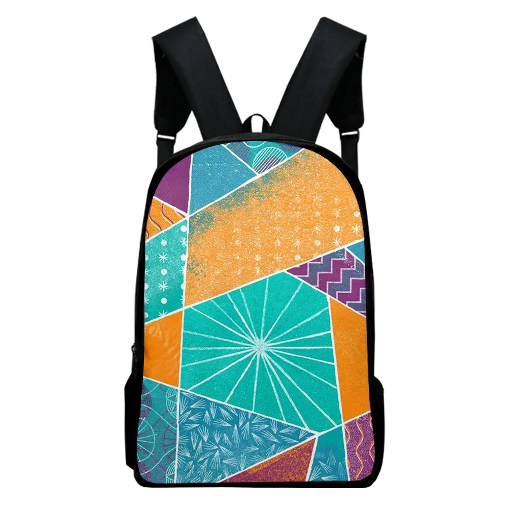 Cartoon Cool Creative color blocking Notebook Backpacks pupil School Bags 3D Print Oxford Waterproof Boys/Girls Laptop Backpacks