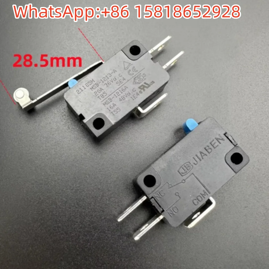 5pcs JIABEN 21095-M MSB-1213A/16A Micro Switch 16A Power Travel Limit Button