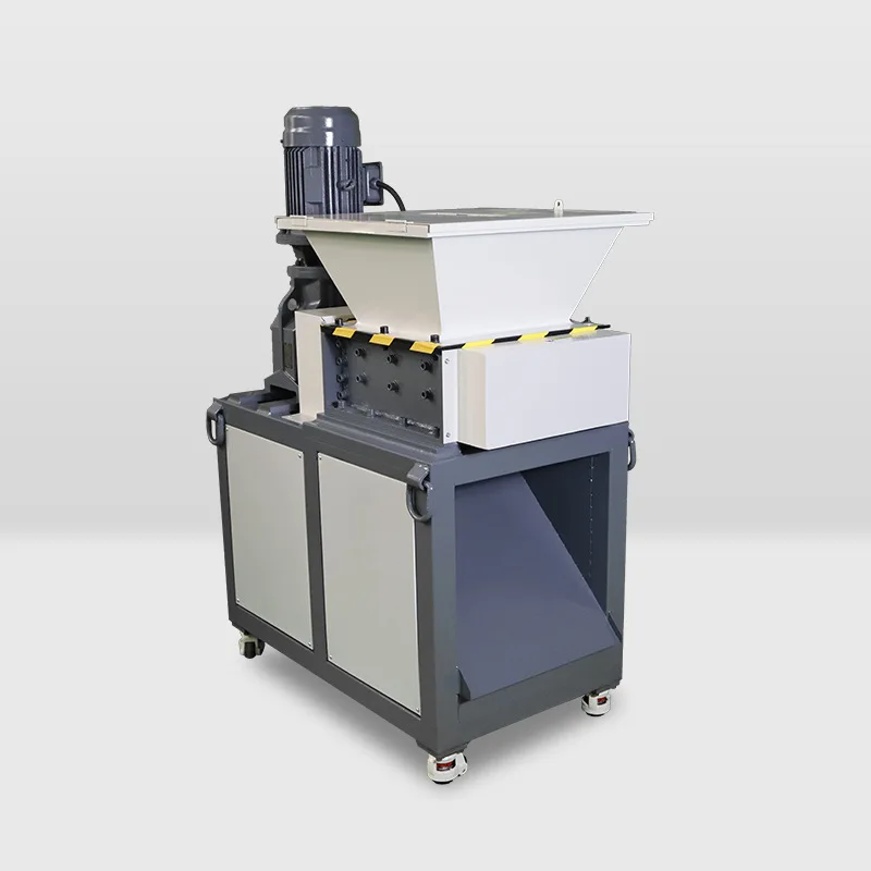 القرص الصلب الإلكتروني كسارة البلاستيك الكيميائية الخشب الصلبة النفايات الصغيرة ثنائي المحور التقطيع