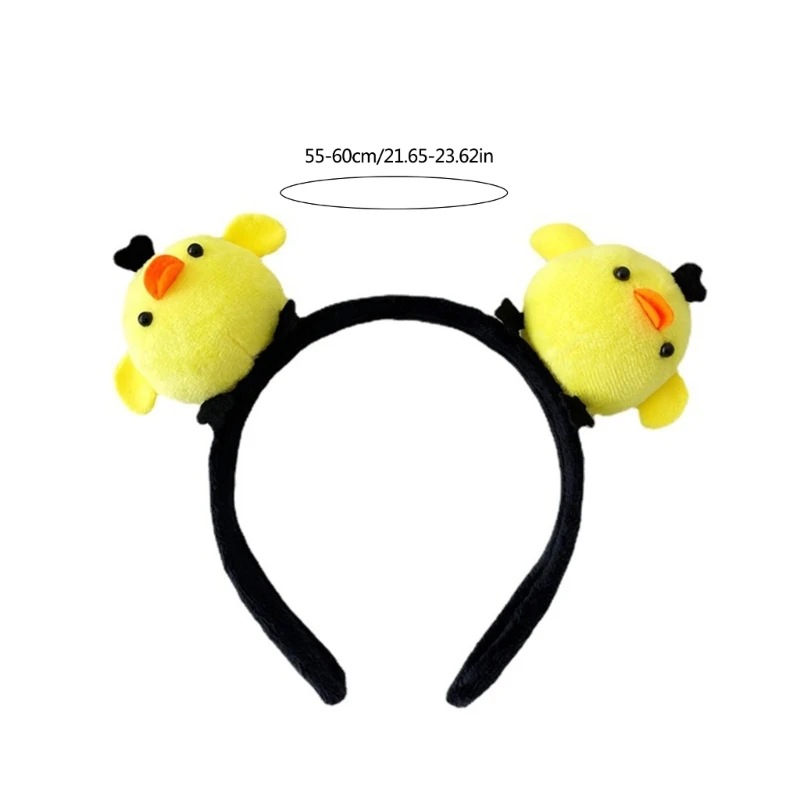 Cartoon Chicken Hairhoop Birthday Party Headpiece Face Washing Chick Headband