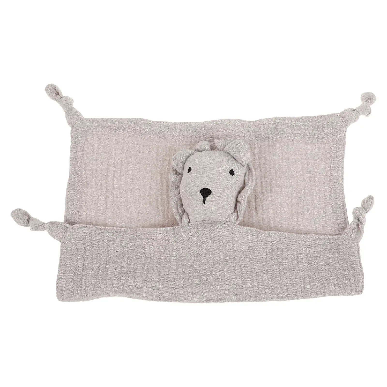 

Crinkle Fabric Baby Comforter with Adorable Fox Design Soft Muslin Security Blanket for Teething Infants Nap Time Sleep Aid