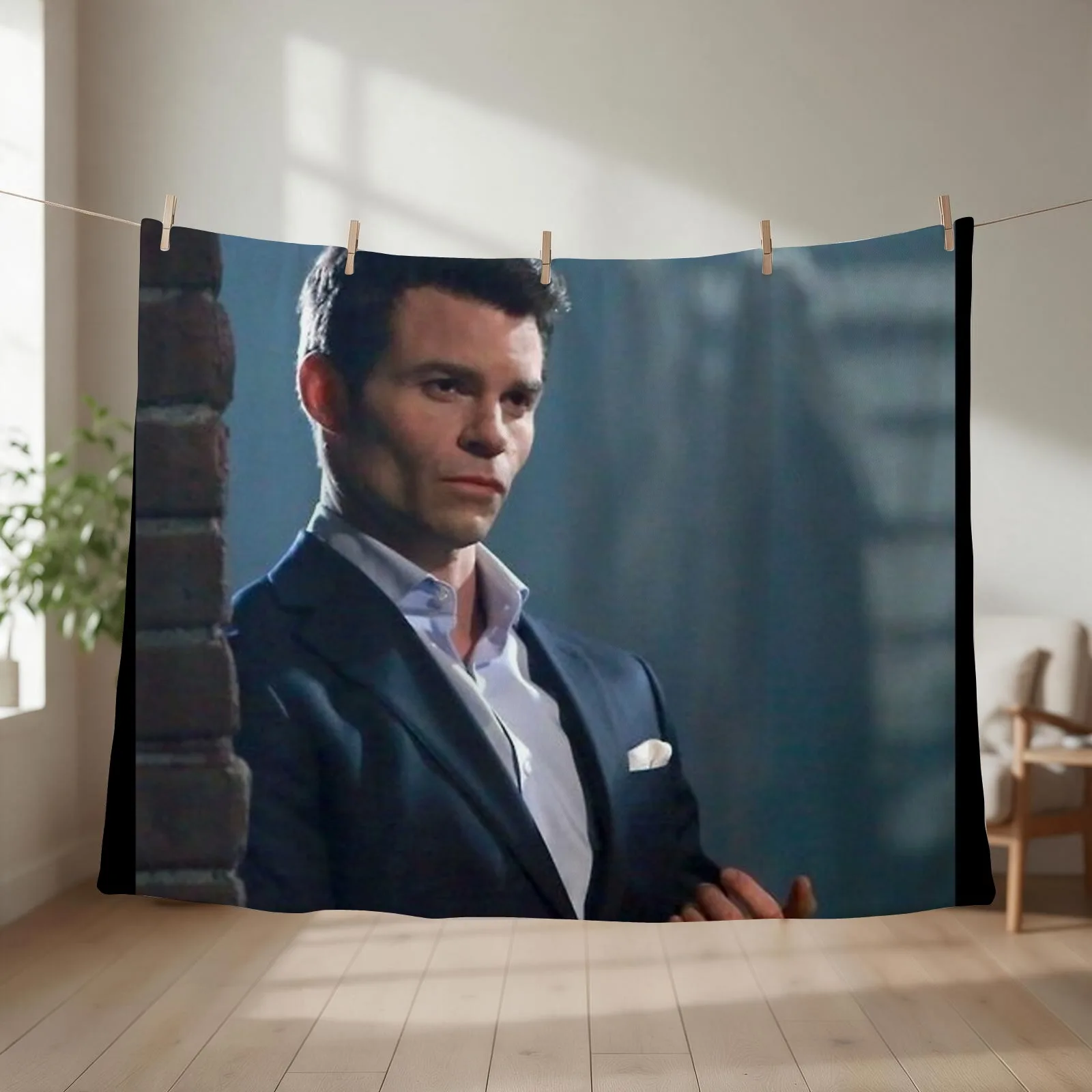Elijah Mikaelson Throw Blanket couch cozy soft plush fuzzy picnic outdoor blanket