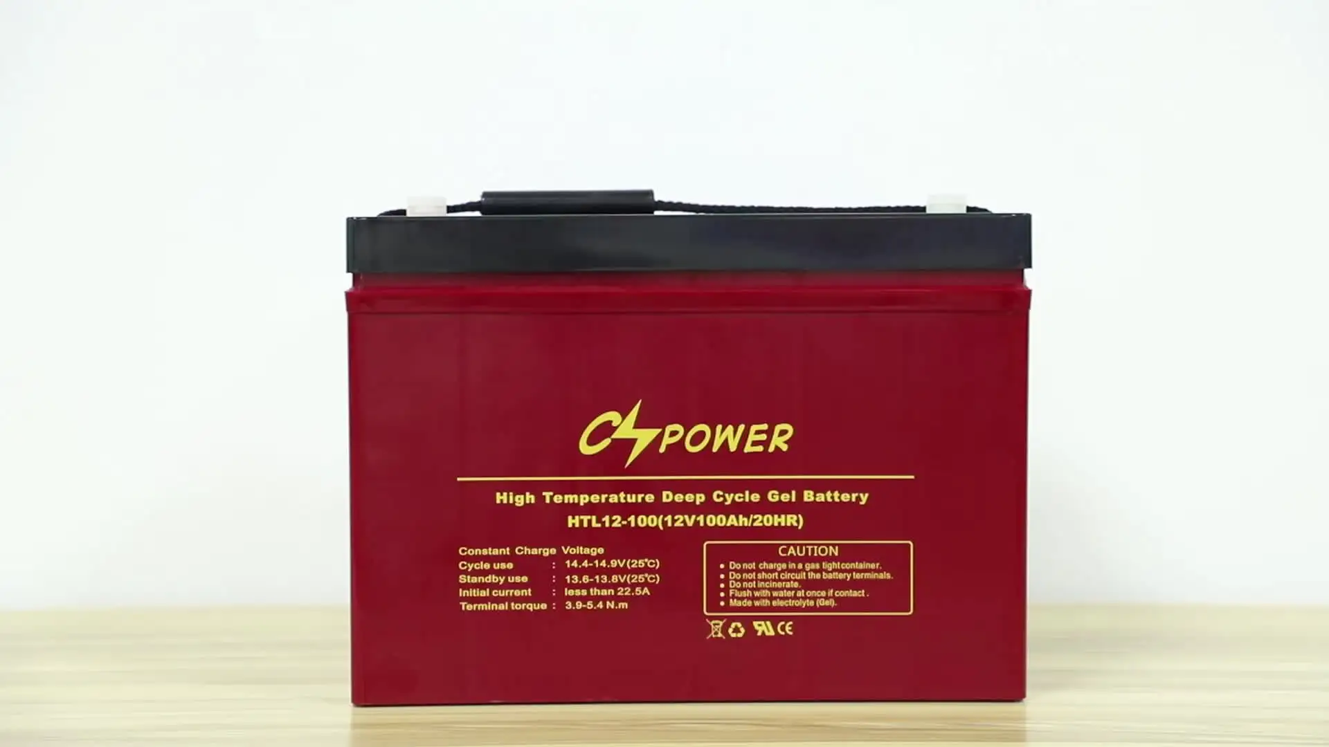 

CSPOWER HTL12-100 High temperature deep cycle gel battery 12V 100Ah for solar