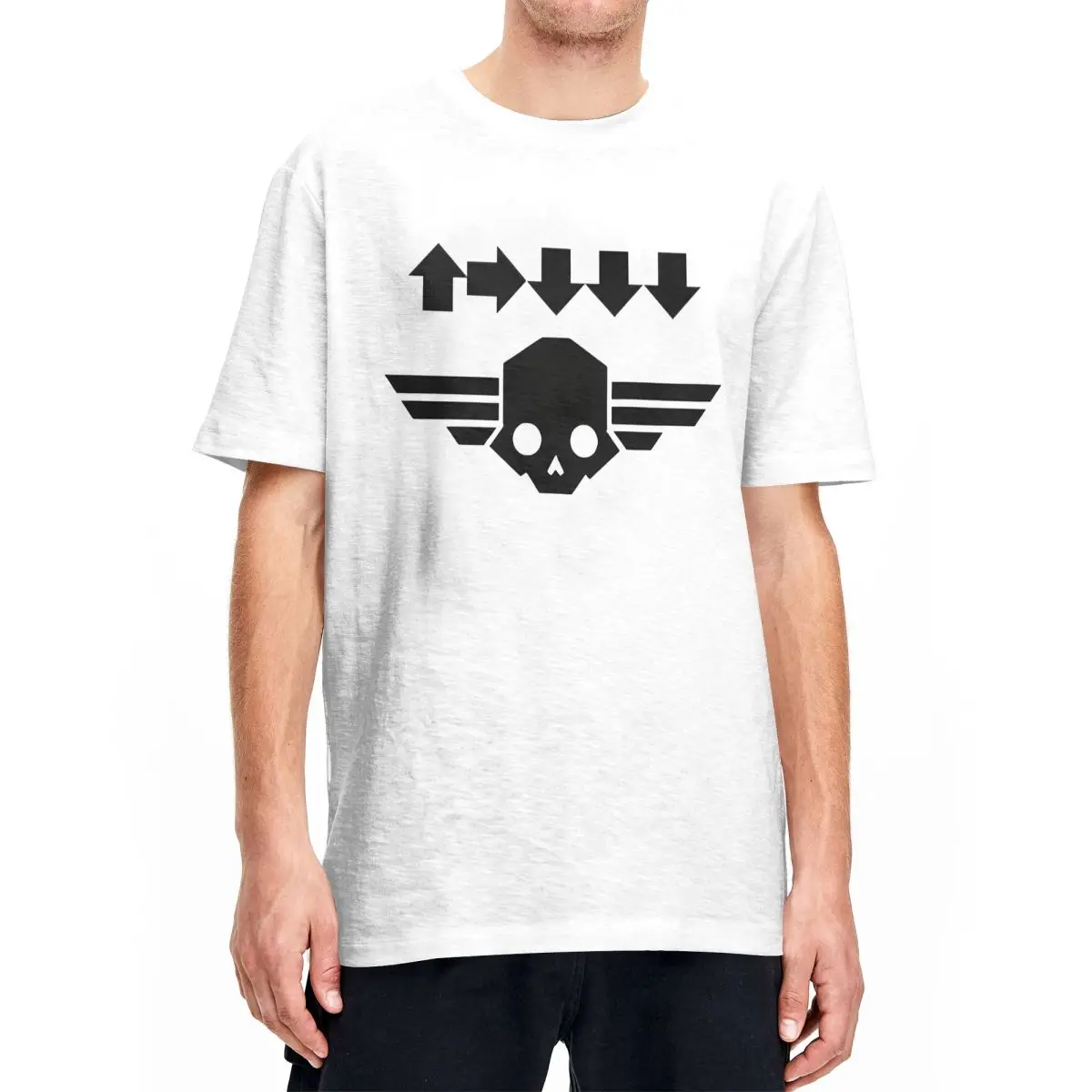 H-Helldivers T Shirt Summer Video Game Y2K Retro T-Shirts 100% Cotton Popular Tshirt For Men's Short Sleeve Pattern Top Tees