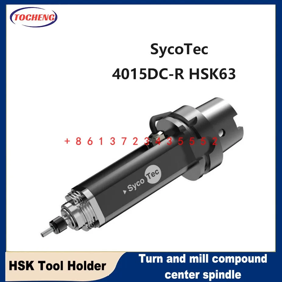 SycoTec-husillo central compuesto de torneado y fresado, portaherramientas HSK, mecanizado de alta precisión, 4015 DC-R-HSK63, Kavo