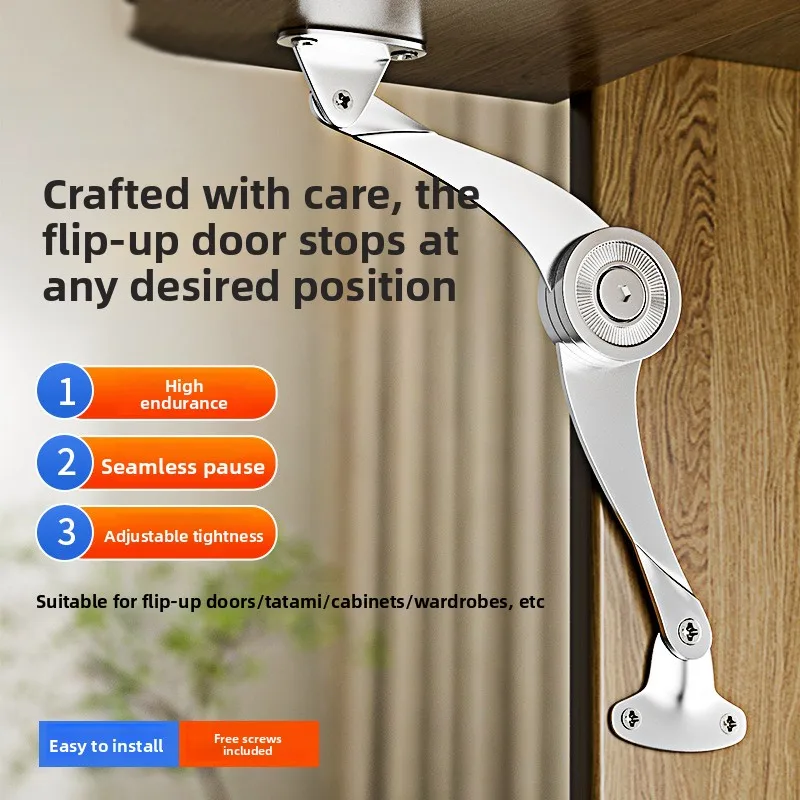 Adjustable Pneumatic Support Strut, Thickened Widened Mute High‑Load‑Bearing Gas Stay Lid‑Stay Fitting‑Stop Hardware Access
