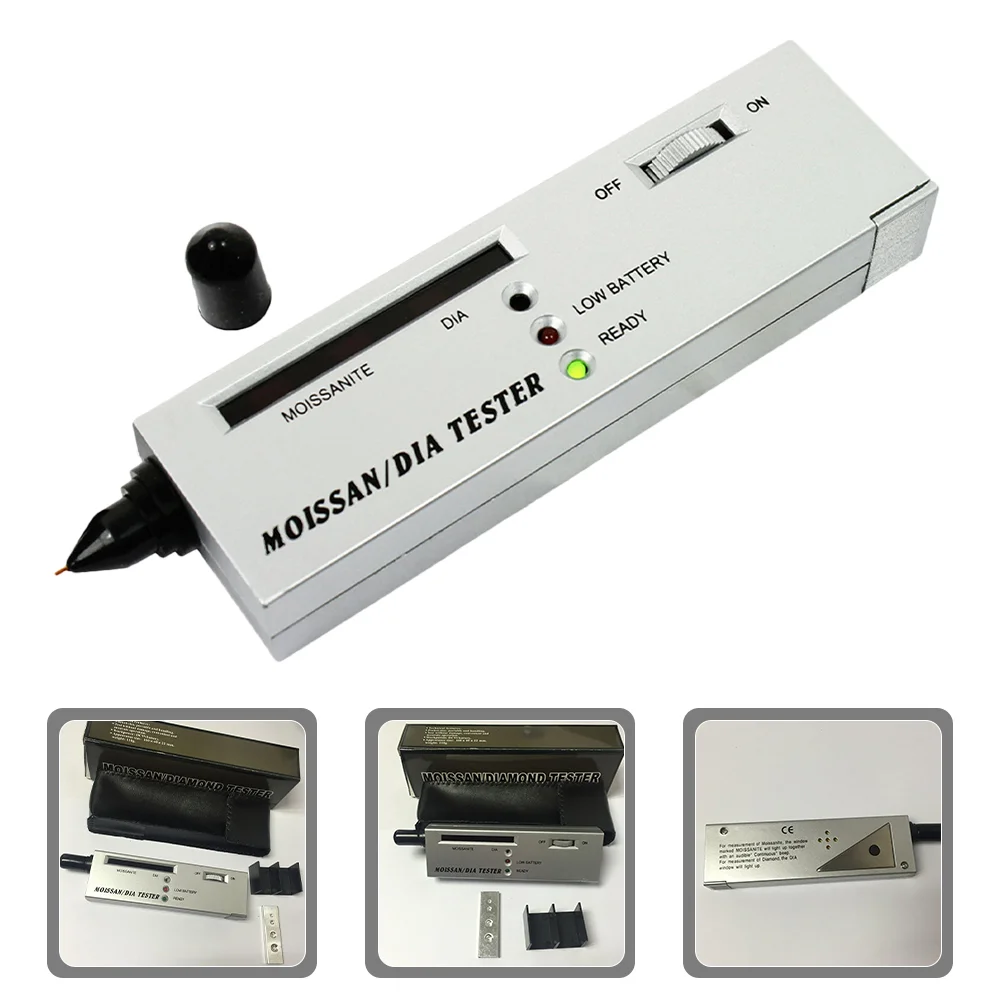 Professional and Durable Diamond Tester Portable Clear Intuitive Pen Metal Moissanite High Accuracy Gemstone Hardness
