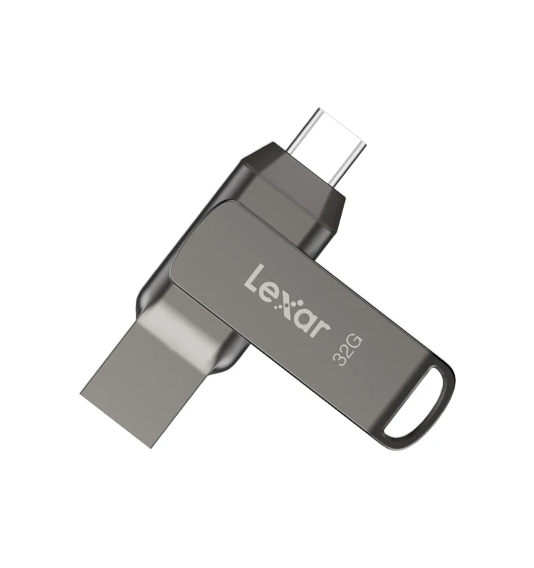 Original Lexar JumpDrive Dual Drive D400 USB 3.1 Typ C/A Memory Stick Dual Slot USB-Stick 32GB 64GB 128GB 256G Für PC/Mac – Detail 7