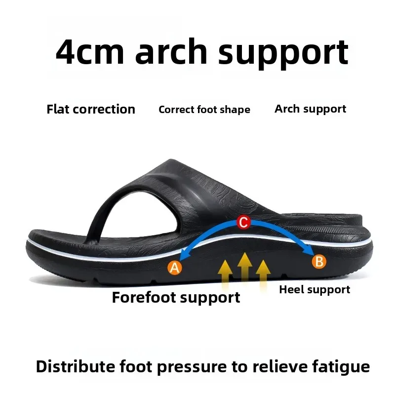 Summer Men Slippers Non Slip EVA Flip Flops Lightweight Home Sandals Soft High Quality Slides Fashion Outdoor Beach Bathroom - view 3