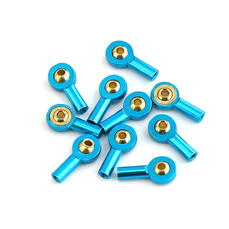 

BEDW-10Pcs Metal M2 Link Tie Rod End Ball Joint Buckle Steering Pushrod Tie Rod End For RC Car Boat Upgrade Parts