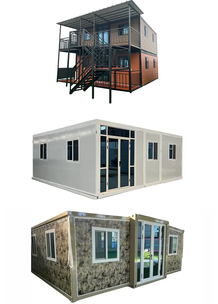 Custom Luxury 20ft Expandable Container House with Full Bathroom China Prefabricated Houses
