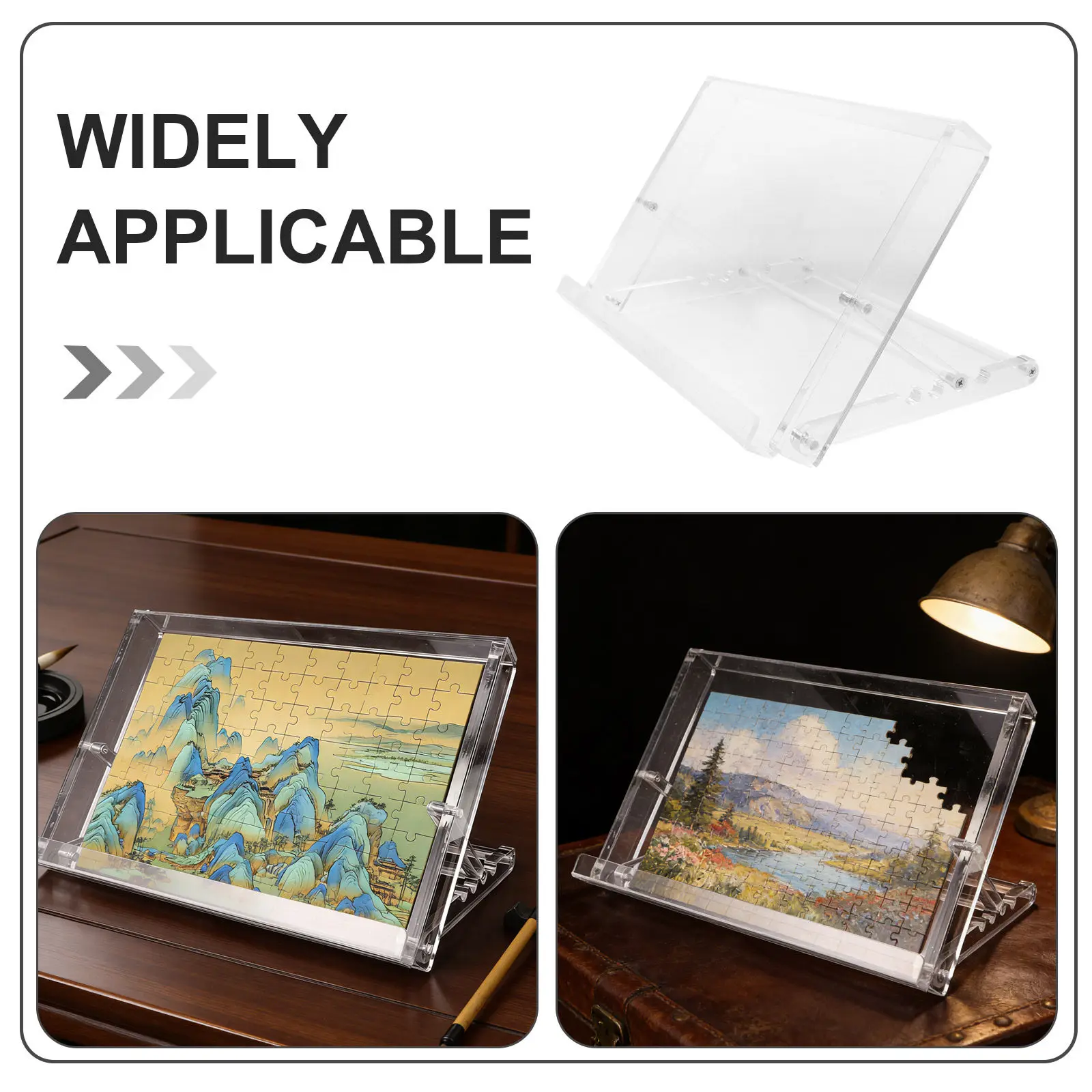 Puzzle Box Lid Holder Stand Adjustable Tilt Puzzle Board Display Jigsaw Accessories Stable Assembly Easel Home Use