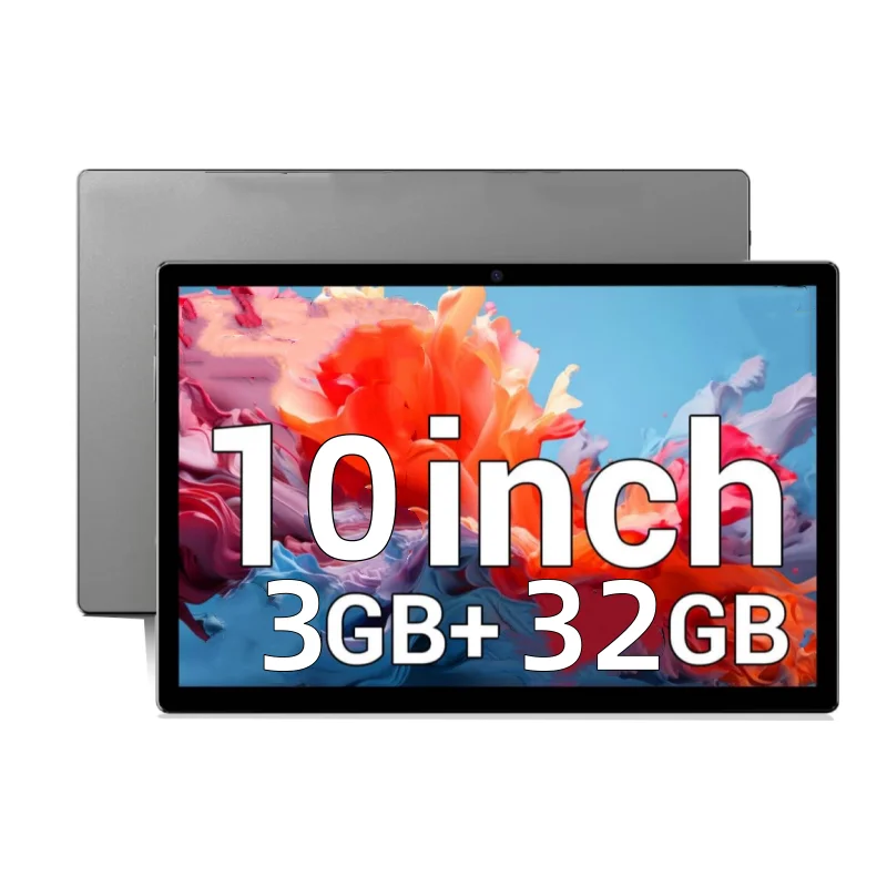 10.1'' T10 Android 13 Phone Call 3GB RAM 32GB ROM Tablet PC P70 MTK6570 Octa-core Cortex-A53 Sim Card Supports 2G\3G\4G SIM Card