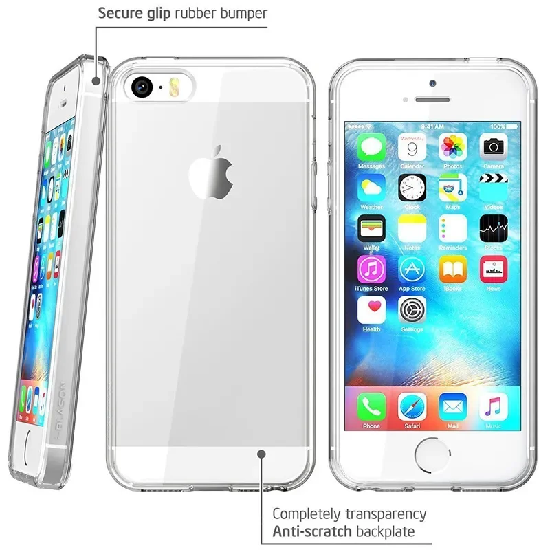 Funda transparente para iPhone SE 2020 2022 7 8 6 6S Plus 5S 5 SE TPU silicona transparente suave para Apple iPhone 7 8 Plus Cubierta Fundas 2