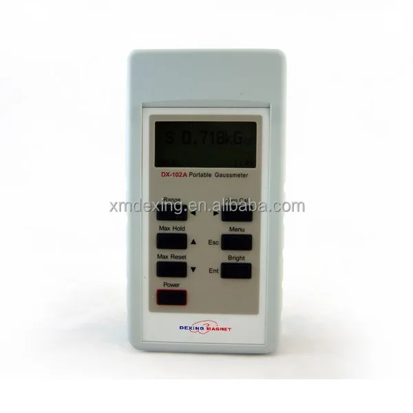 DX-102B Handy Digital Gauss Meter Portable Meter with Hall Effect Probe for Magnetic Field Strength Testing