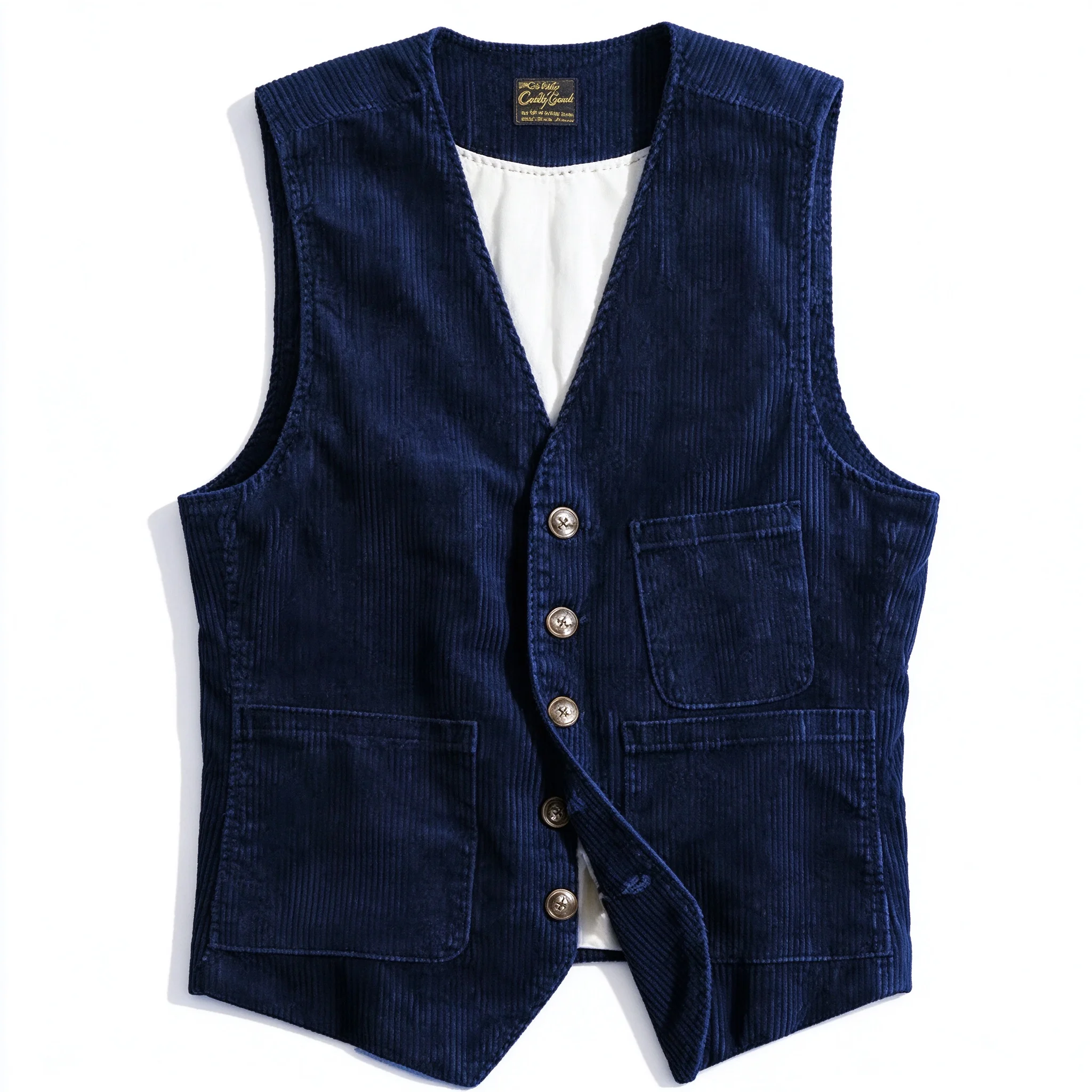 Mens Suit Vest Notched Corduroy Tweed Waistcoat Casual Formal Business Groomman For Wedding Green/Black/Green/Grey