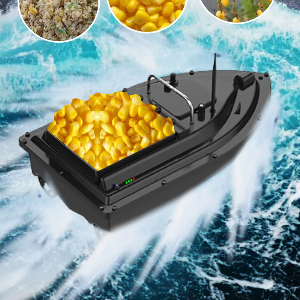Barco de cebo automático LOKEEVAN D16 con buscador de peces