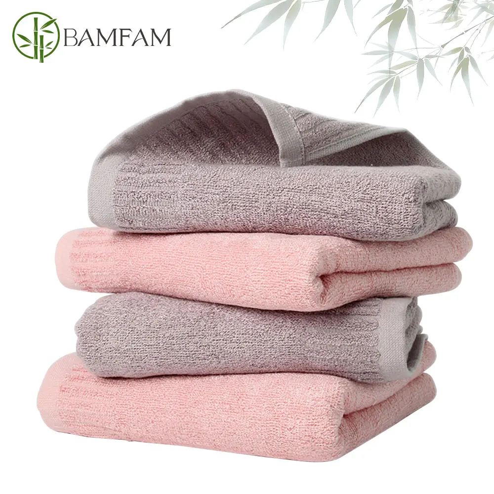 Dickere Badetuch-Sets aus 100 % Bambusfaser, saugfähige Badetücher für Erwachsene, weiches Gesicht, Handbrause, Handtuch für Badezimmer, Handtuch-Set