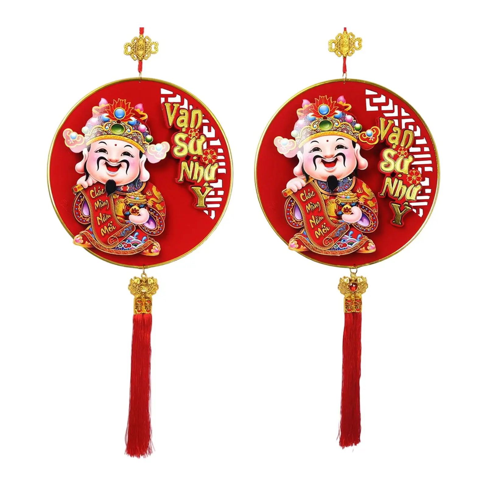 

Год лошади, кулон, бумажный китайский новогодний декор, подвесной знак с кисточкой для входной двери, украшение для свадебного мероприятия