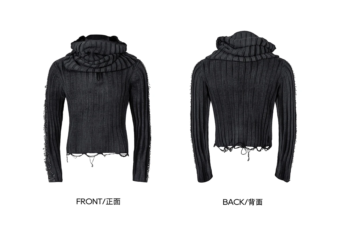 Fashion Pin Design Half Turtleneck Sweaters Men 2025 Autumn Winter New Stand Collar Knitwears Scarf Matching Knitted Sweaters