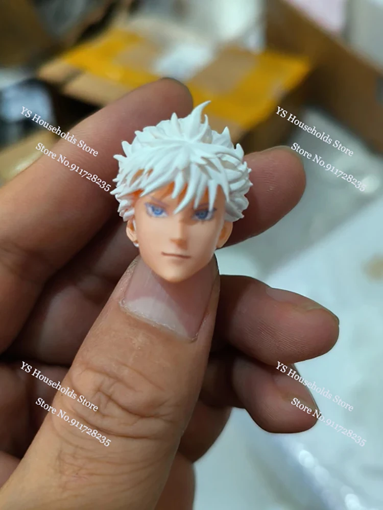 1/12 Jujutsu Kaisen Satoru Gojo Man Soldier Delicate Painted Head Sculpt Customization For 6" Shf Vtoys Romankey Soldier Body - view 3