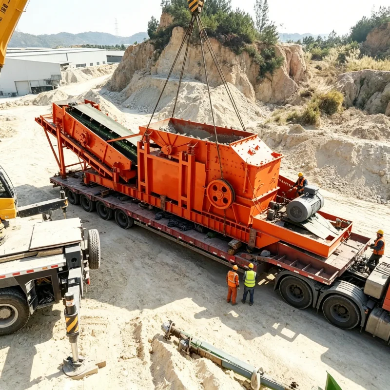 Durable Mobile Jaw Crushing Plant For Hard Rock Mining Operation High Output Portable Stone Crusher For Quarry Site Project