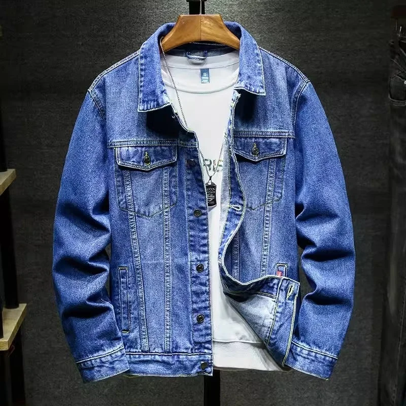 Trabalho masculino orm Jaet solto longo casaco jeans Sve outono inverno canteiro de obras soldagem resistente ao calor resistente à sujeira...