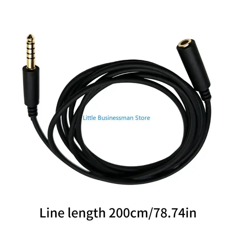 4,4-mm-Kopfhörerkabel, symmetrisches Stecker-zu-Buchse-Kabel mit 2 Metern Länge für die Verwendung tragbarer Musikgeräte, die – Detail 6