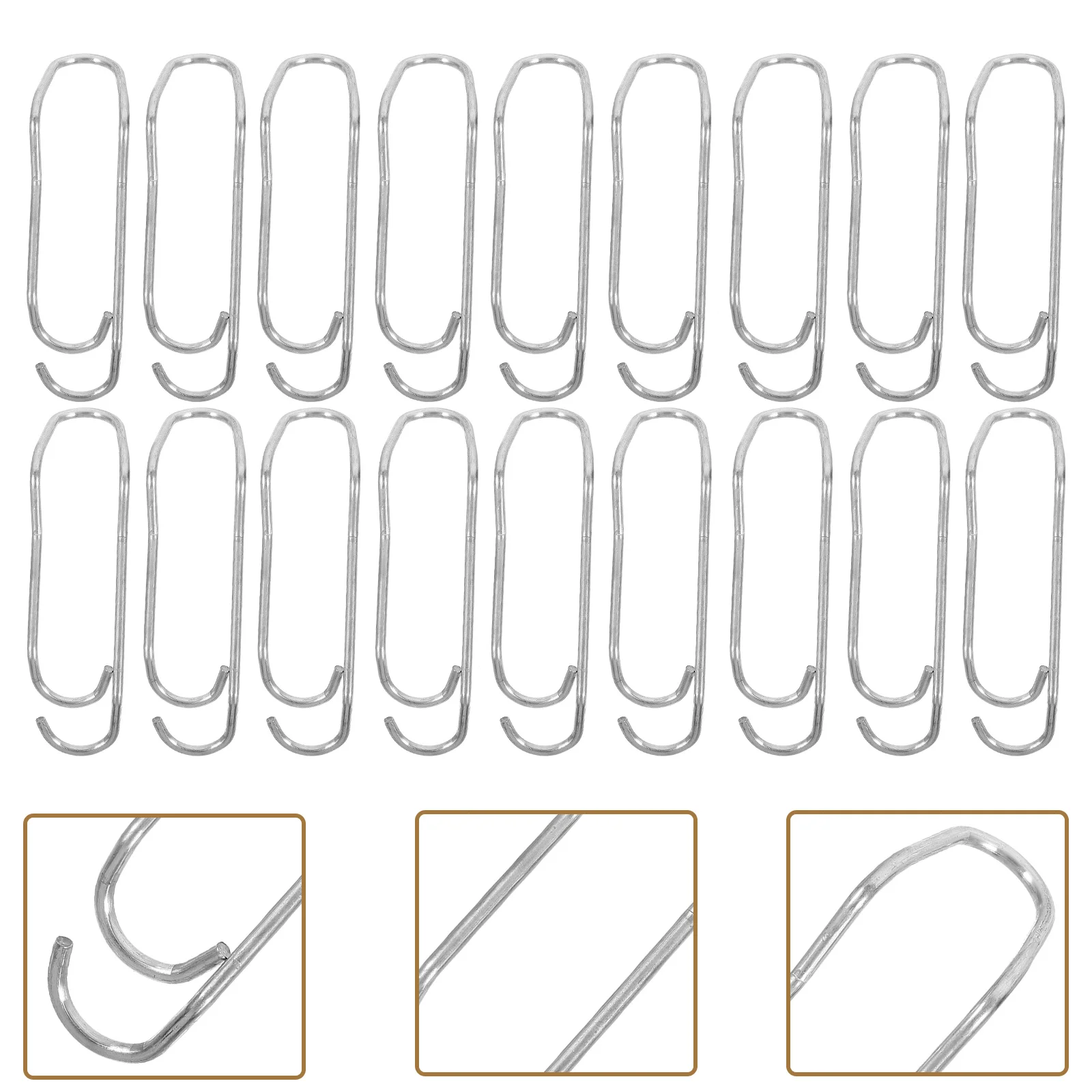 

50pcs Garden Fixing Steel Wire Plant Fence Clips Trellis Support Sturdy Metal Buckles for Climbing Plants Gardening Fence Clips