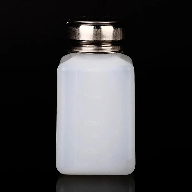 زجاجة كحول سائل 200 مل، زجاجة مضادة للتآكل مع غطاء من الفولاذ المقاوم للصدأ، موزع كحول صناعي