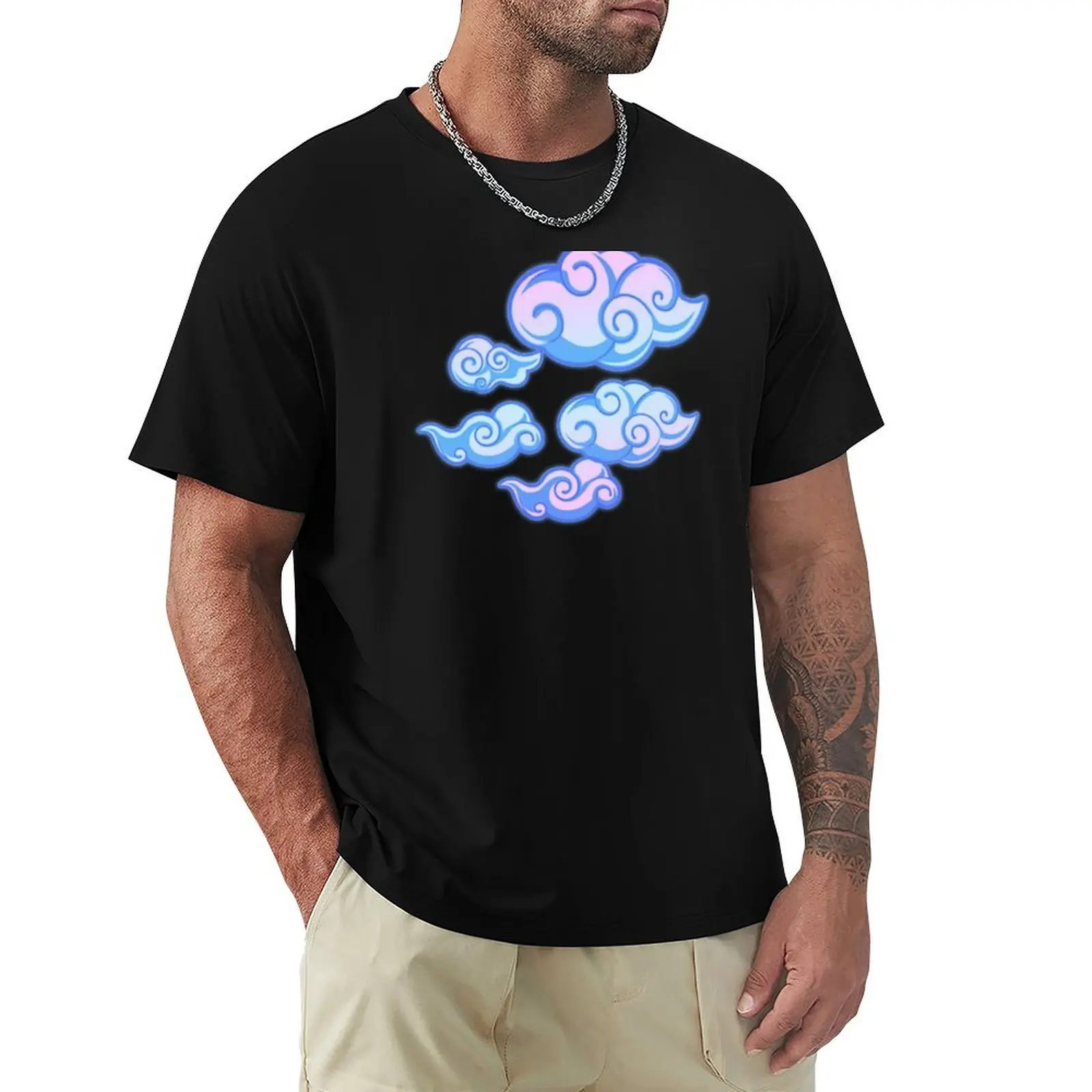 

Tattoo clouds T-Shirt customs design your own Personalized t-shirt Aesthetic clothing plus sizes mens clothes