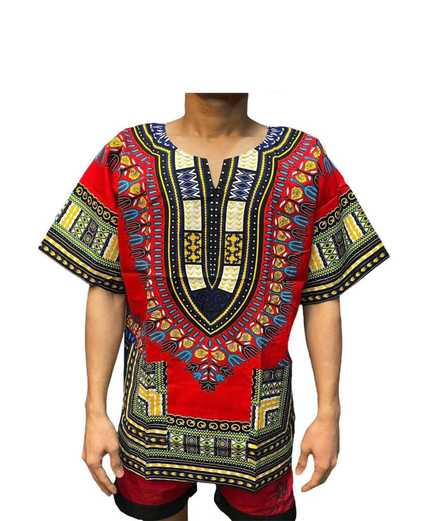 Dashiki T-Shirt For Men 3d Print Ethnic Short Sleeved Tshirt Oversized Striped Pattern Tees Tops Loose Casual Men\'s Clothing XL