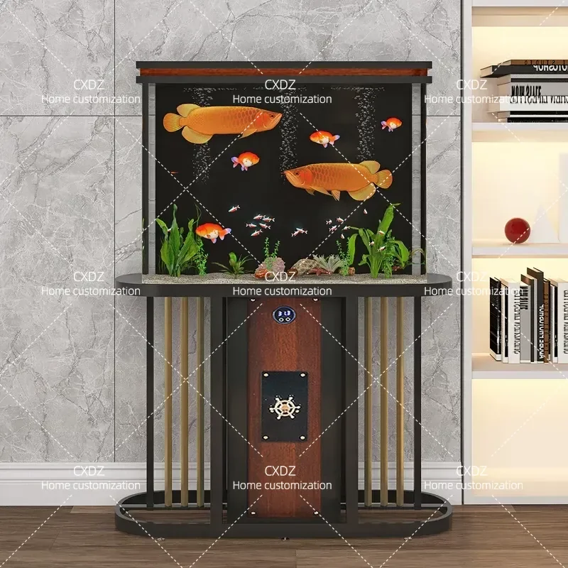 Hailia new screen fish tank living room small water-free fish tank acrylic ecological bottom filter fish tank aquarium